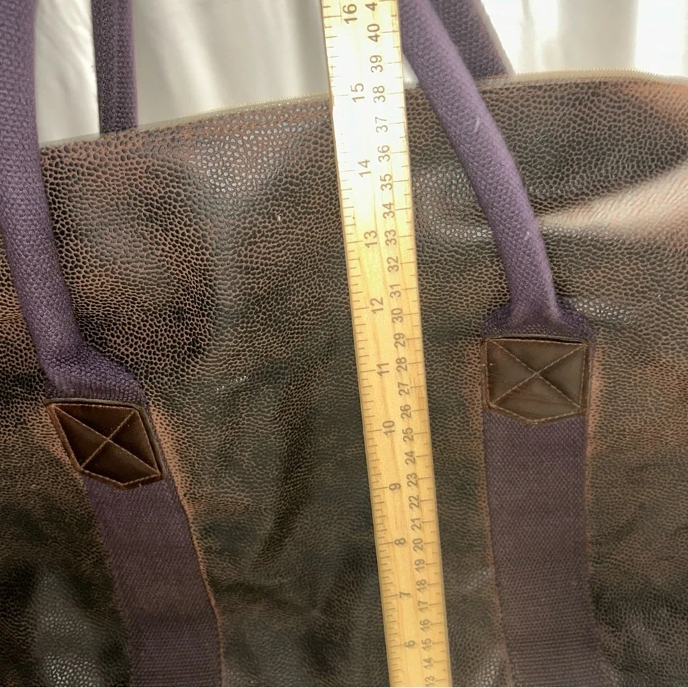 GH Bass Large Bag Tote Leather Look‎ Vintage Handle Shoulder Strap